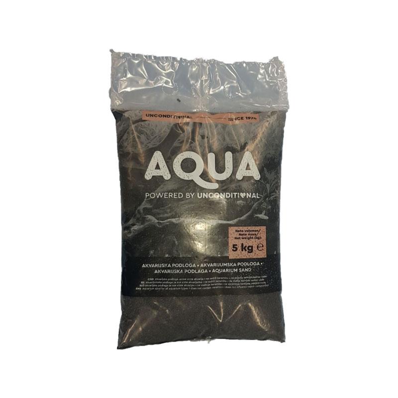 Aqua šljunak kvarcni crni 2-3mm 5kg