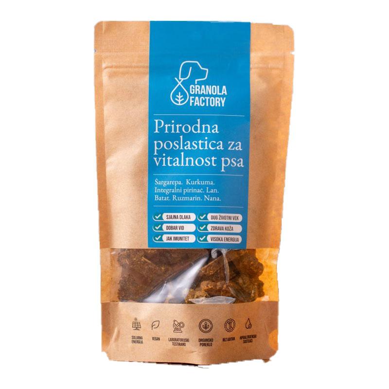 Granola poslastice za pse 100g plava