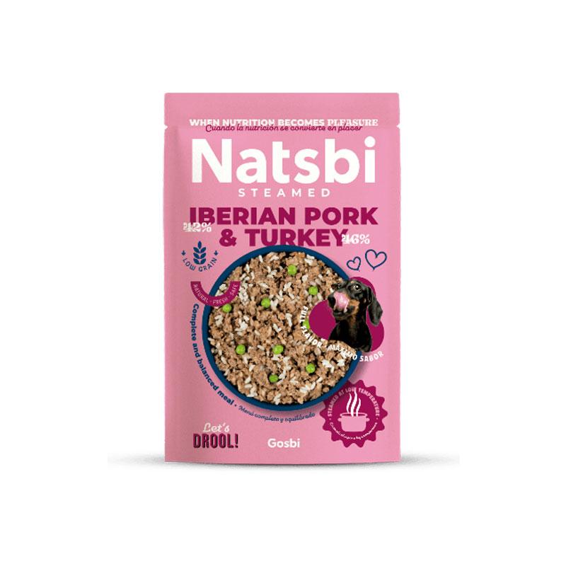 Natsbi hrana za pse kuvana na pari iberico i ćuretina 200g