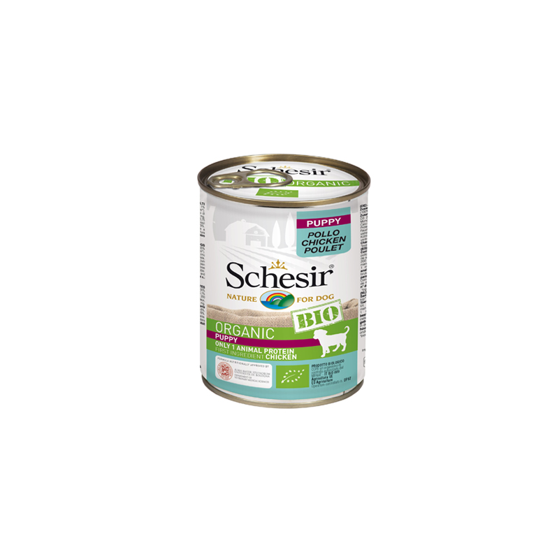 Schesir bio konzerva za pse puppy piletina 400g